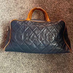 Chanel rare blue and luggage doctor bag